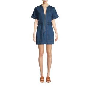 FREE PEOPLE Dream On Denim Mini Dress Size XS